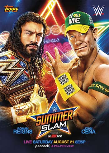 2021 Topps WWE Summer of Cena SummerSlam Poster
