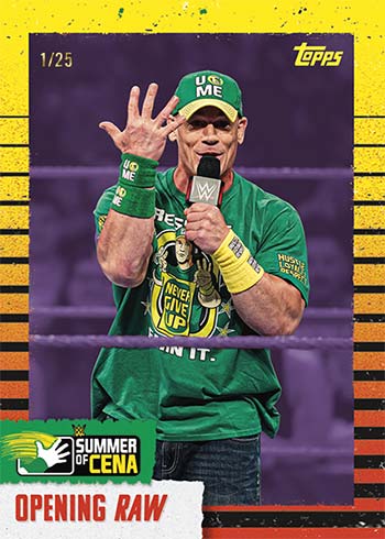 2021 Topps Summer of Cena Yellow