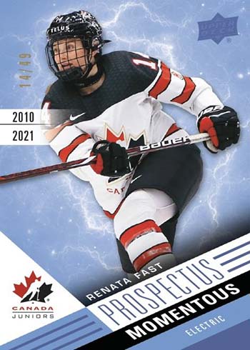 2021 Upper Deck Team Canada Juniors Hockey Prospectus Momentous