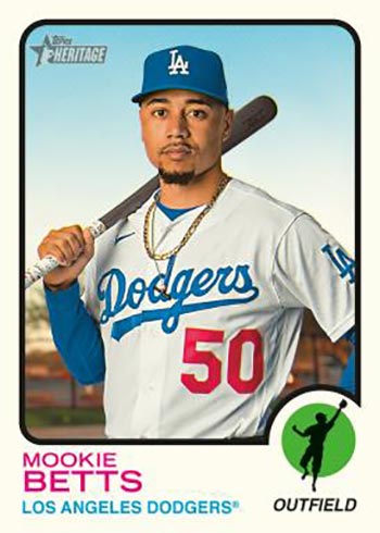 2022 Topps Heritage Baseball Mookie Betts