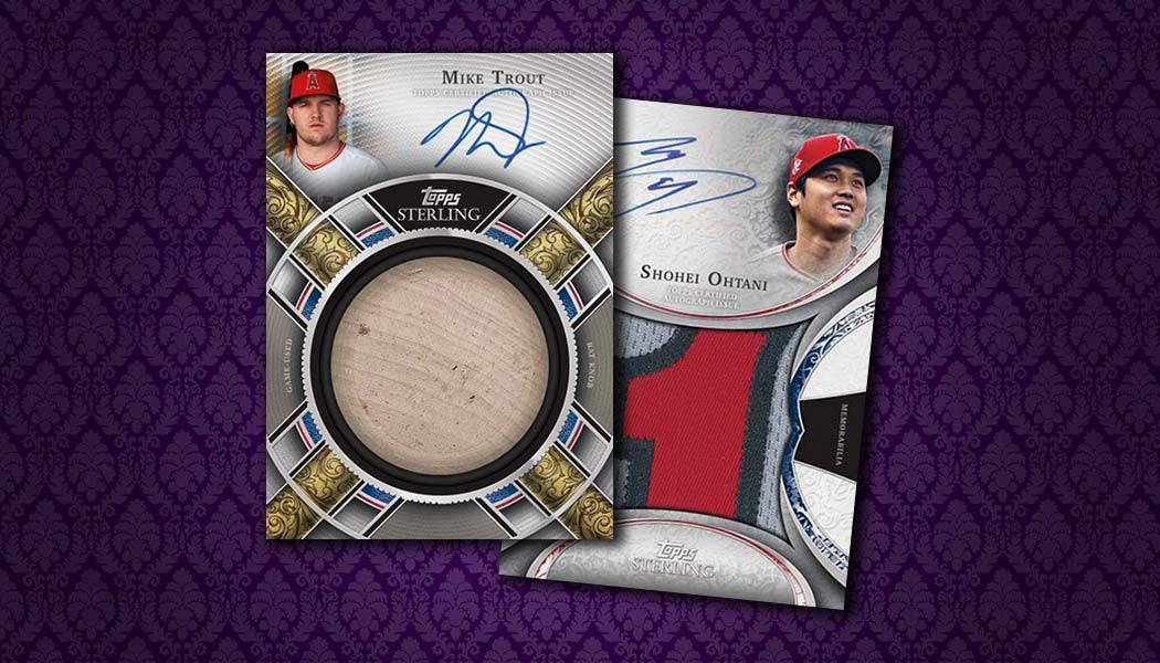 Topps Sterling MIKE TROUT SHOHEI OHTANI Game Used Quad 4 color