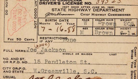 Sold at Auction: Shoeless Joe Jackson Signed Letter Card 1949