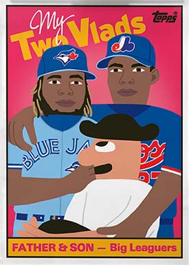 Topps Project70 Vladimir Guerrero Jr. and Vladimir Guerrero by Keith Shore