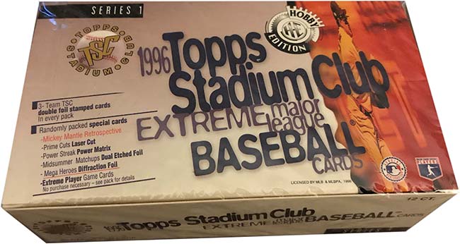 1996 Topps Stadium Club Series 1 Jumbo Box