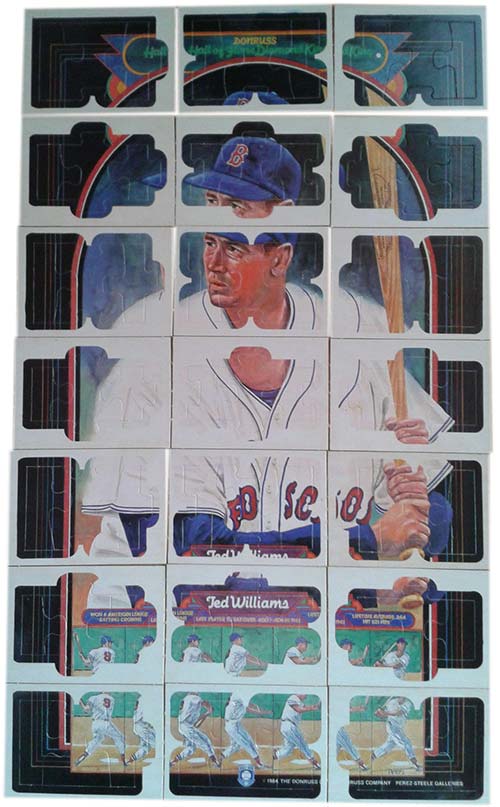 1984 Donruss Action All-Stars Ted Williams Puzzle