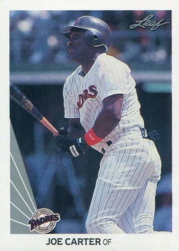 JOE CARTER 1991 SCORE BASEBALL CARD # 9 F4123