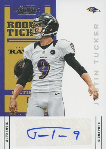 2012 Panini Contenders Justin Tucker Rookie Card