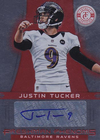 2012 Totally Certified Justin Tucker Rookie Card