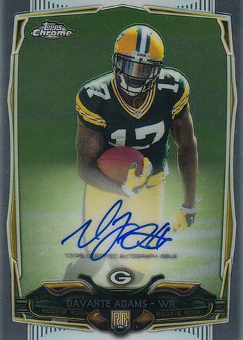 Davante Adams Autographed Signed 2014 Topps Autograph Rookie Card