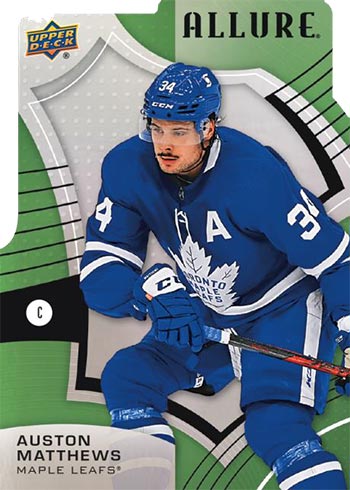 2021-22 Upper Deck Allure Hockey Green Rainbow Die-Cut