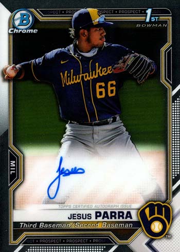 2021 Bowman Chrome Autographs Guide, Prospect Breakdown, Gallery