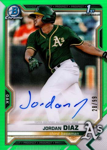 2021 Bowman Chrome Autographs Guide, Prospect Breakdown, Gallery