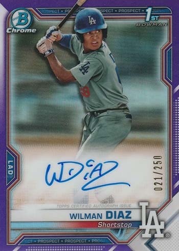 2021 Bowman Chrome Autographs Guide, Prospect Breakdown, Gallery