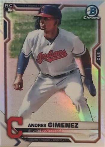 Andres Gimenez Rookie 1st Bowman Camo Green 2018 Bowman #BP72, Mets –