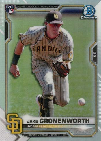 Jake Cronenworth 13/99 autographed bowman chrome sold rookie card