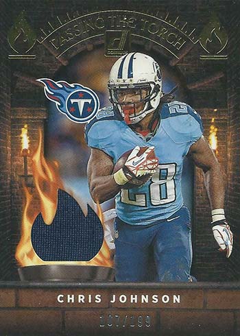 2022 Donruss Passing the Torch Jerseys Prime #19 Michael Carter/Curtis  Martin - JERSEY PATCH RELIC (#39/49) - NM-MT - Baseball Card Connection