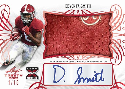 2021 Leaf Autographed Football Jersey Set Details, Boxes