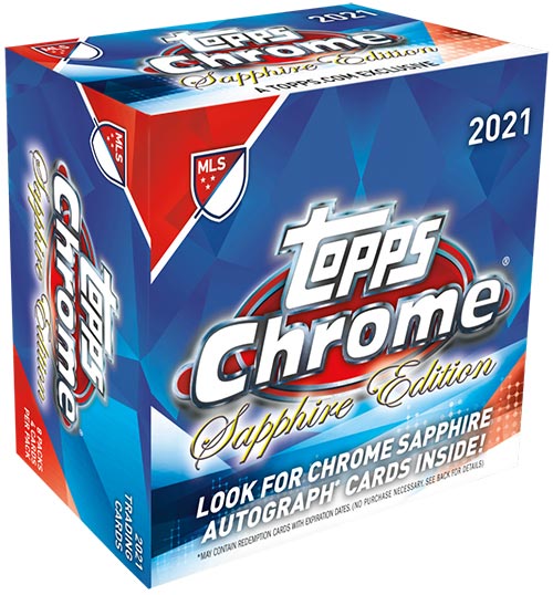 2021 Topps Chrome Sapphire MLS Checklist, Box Info, Team Set Lists