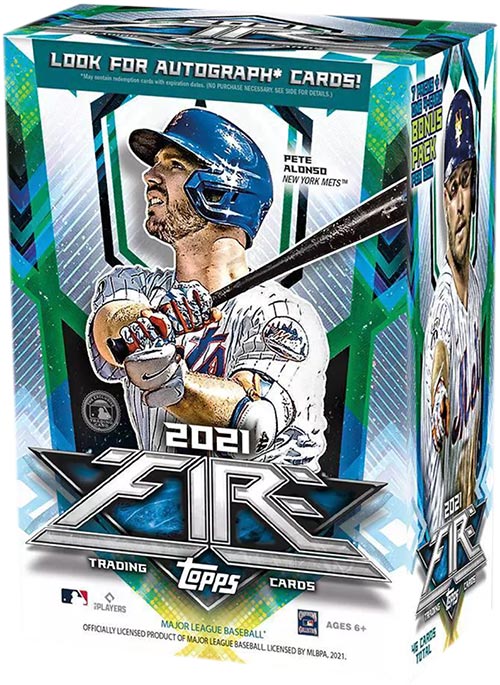 2021 Topps Fire Baseball Checklist, Box Info, Team Sets