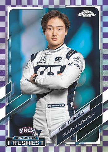 Drapeau À Damier Violet Topps Chrome Formula 1 2021