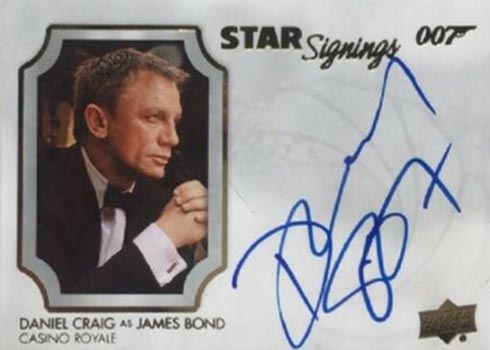 2021 Upper Deck James Bond Villains and Henchmen Daniel Craig Autograph