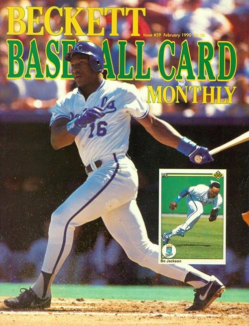 BO JACKSON 1990's Baseball & Football Cards 2 Lot B 