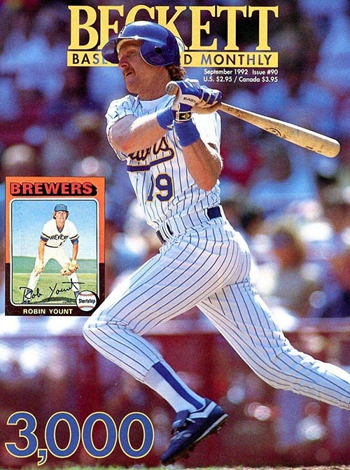 Robin Yount September 1990 Baseball Magazine & Rookie Stars Cards