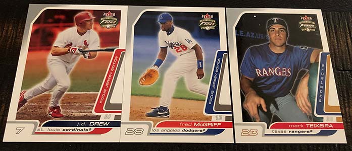 2003 Fleer Box Score - Jersey Rack Quad #CSTS - Eric Chavez