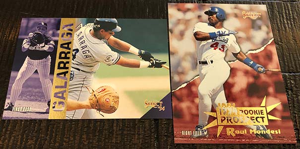 1994 UPPER DECK Baseball Cards (Jay Buhner - Jeff Kent - Jim Thome)