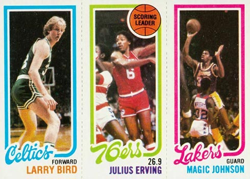 1980-81 Topps Larry Bird RC Julius Erving Magic Johnson RC
