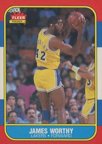 1986-87 Fleer James Worthy RC