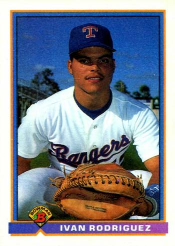 IVAN RODRIGUEZ RC 1991 Score Traded 82 Baseball Card Texas 