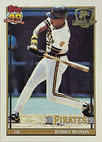 1991 Topps Desert Shield Baseball Barry Bonds