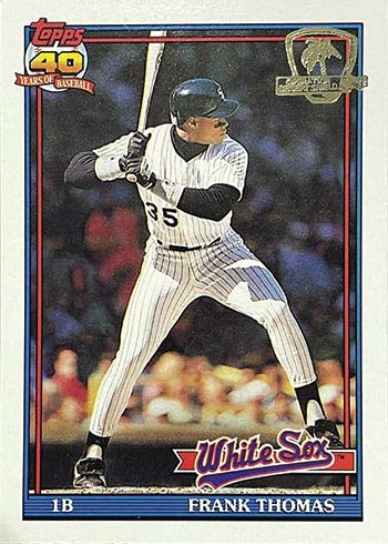1991 Topps Desert Shield Baseball Frank Thomas