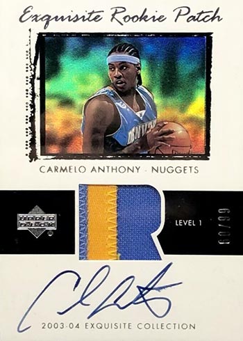 2003 Upper Deck Exquisite Carmelo Anthony RC