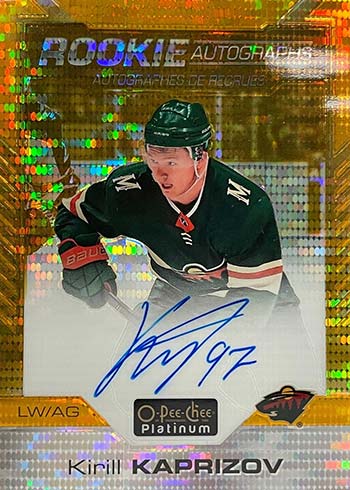 Kole Sherwood 2019-20 O-pee-chee Platinum Seismic Gold Pulsar Auto