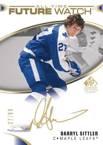 2020-21 Upper Deck SP Signature Legends Hockey All-Time Futre Watch Darryl Sittler