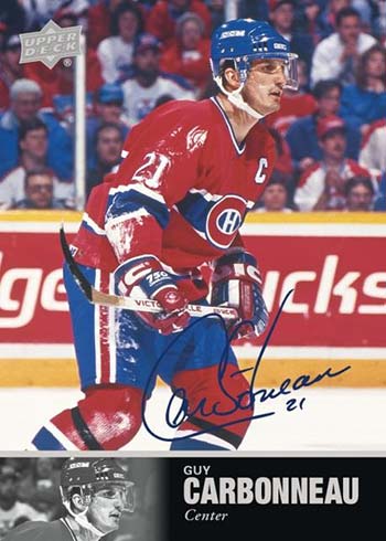 2020-21 Upper Deck SP Signature Legends Hockey '97 Legends Autographs Guy Carbonneau