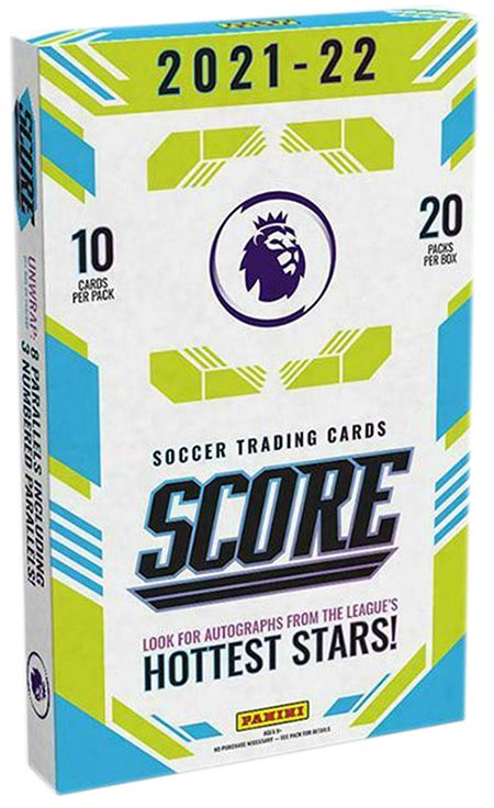 2021-22 Score Premier League Soccer Retail Box