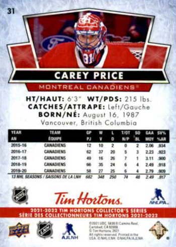 Tim Hortons NHL Trading Cards Are Back 