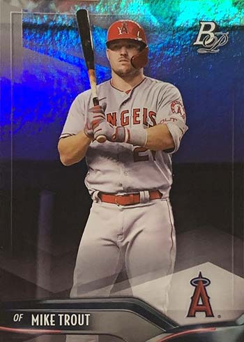 2021 Bowman Platinum Baseball Variations Mike Trout