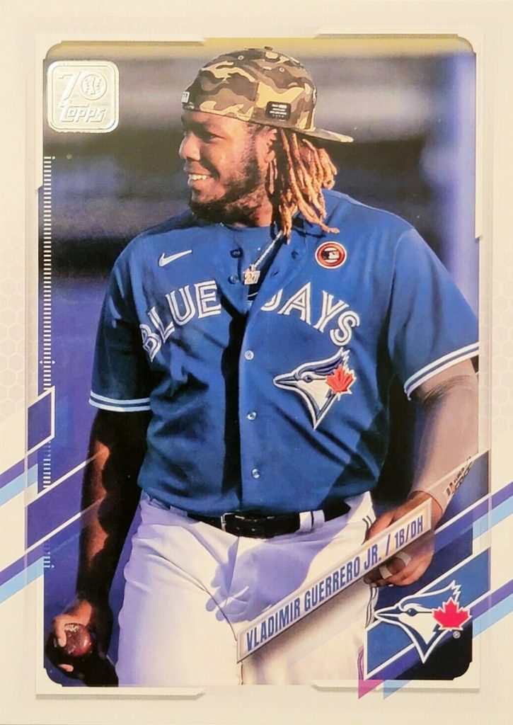 Vladimir Guerrero Jr & Sr Dual Signed 2021 Topps Now Baseball Card - T –  PastPros