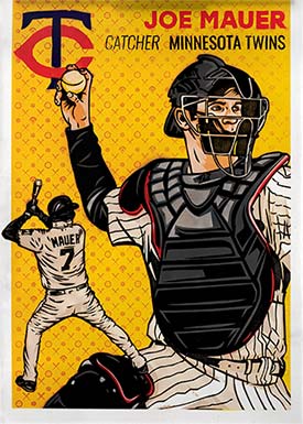 Topps Project70® Card 41 - 1977 Thurman Munson by Joshua Vides - Print Run:  2934