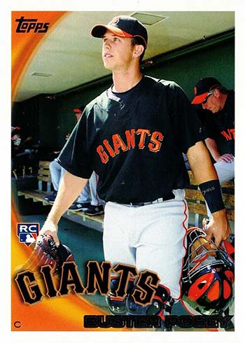2010 Buster Posey Topps National Chicle ROOKIE RC #311 San Francisco G