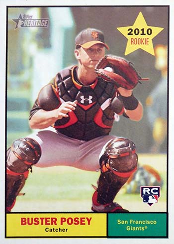 2010 Topps Heritage Buster Posey Rookie Card