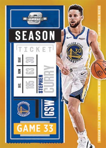 2020-21 Panini Contenders Optic Basketball Gold Stephen Curry