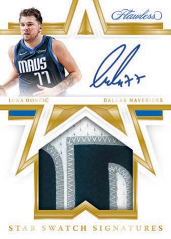 2020-21 Panini Flawless Basketball Star Swatch Signatures Luka Doncic