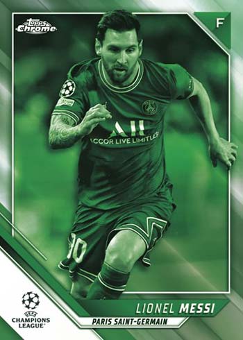 2021-22 Topps Chrome UEFA Champions League Night Vision Lionel Messi