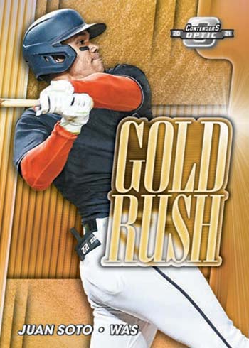 2021 Panini Contenders Baseball Optic Gold Rush Juan Soto
