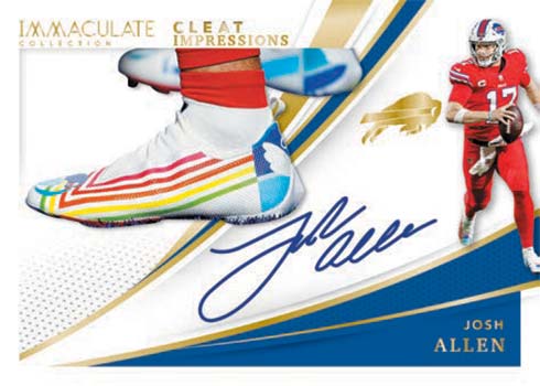 2021 Panini Immaculate Football Cleat Impressions Josh Allen